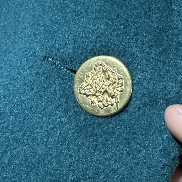 Vintage Wellington PeaCoat Womens 14R Emerald Green ILGWU Thinsulate Wool USA - Picture 4 of 11